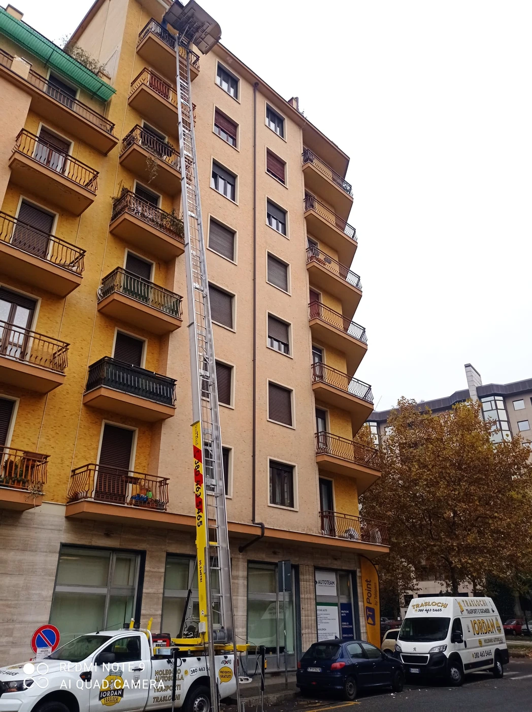 Noleggio autoscala a Torino e provincia per Traslochi e sgomberi locali da Iordan