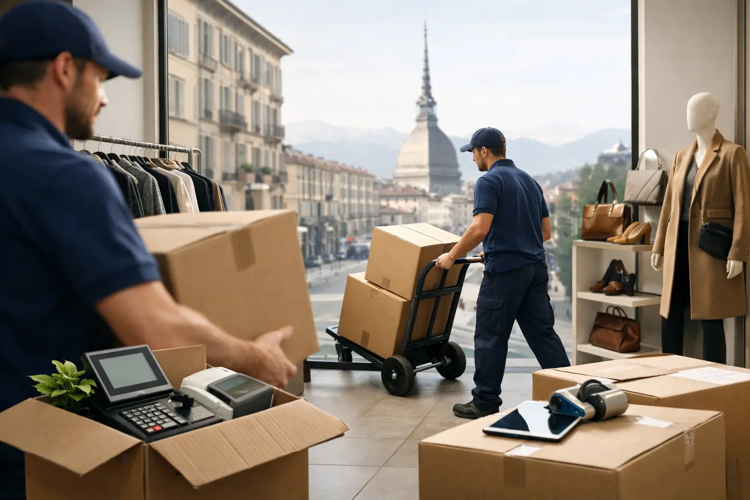 Trasloco negozio Torino senza fermare le vendite Trasloco negozio Torino senza fermare le vendite